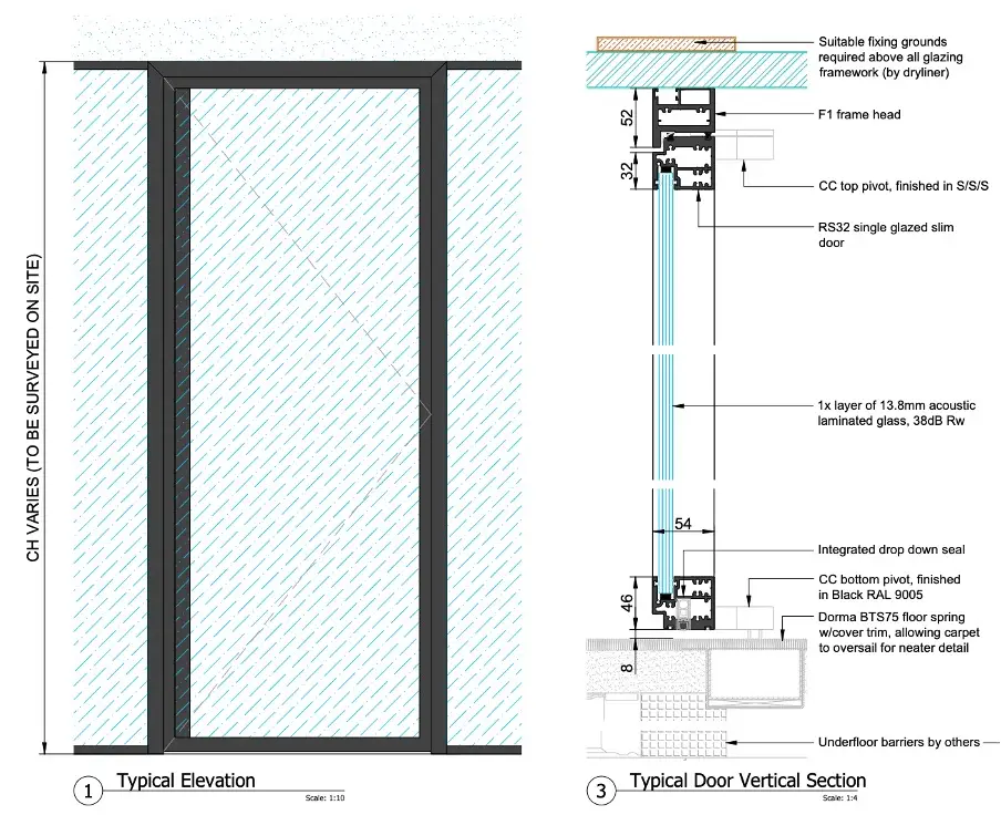 RS32 Door Sliding Drawing City Concepts