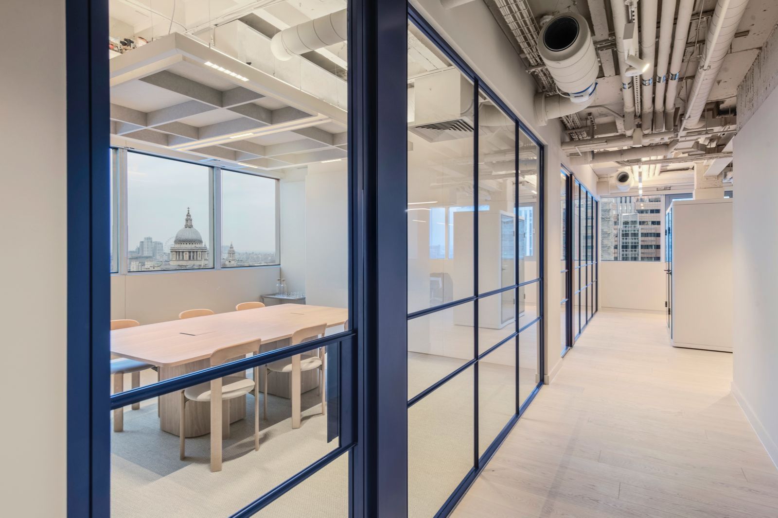 Concept54 Single architectural glazing and partition detailing.